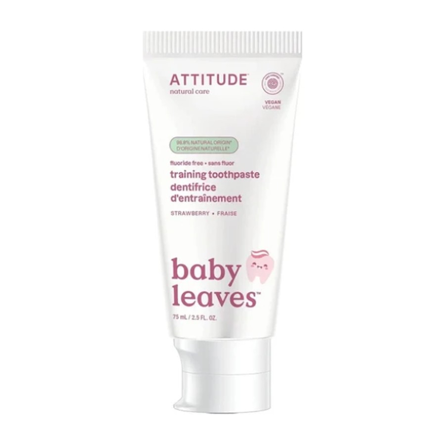 Pasta dental de entrenamiento Attitude Baby Leaves sabor fresa 75 ml